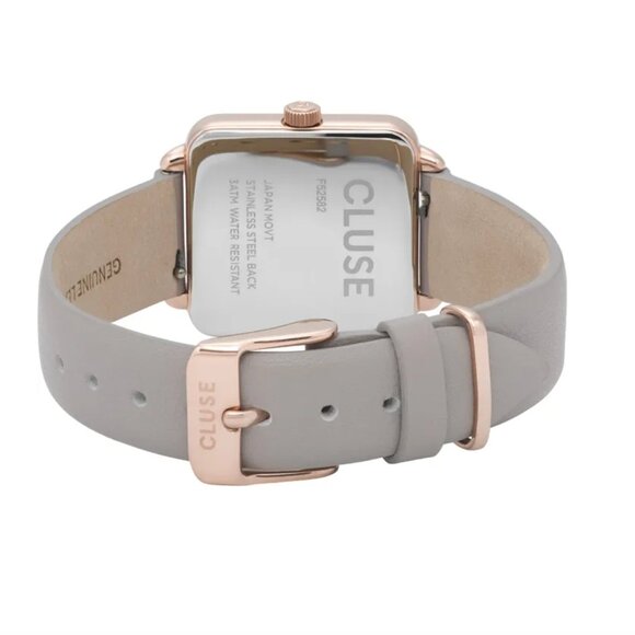 CLUSE La Garconne Rose Gold White Dial & Grey Leather Strap Watch main image 11